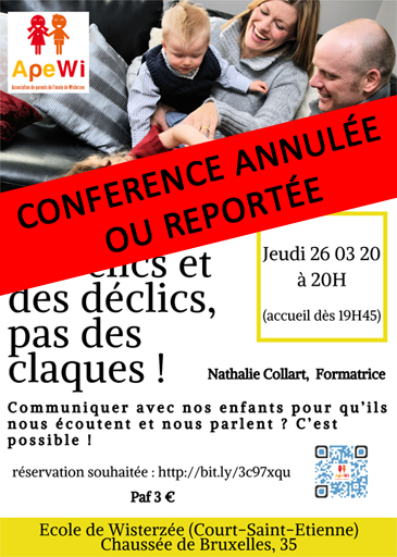 Conférence annulée