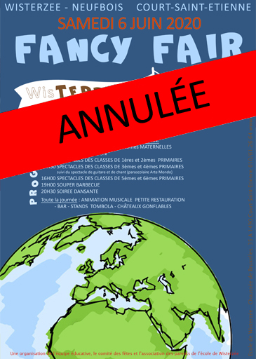 Fancy Fair annulée